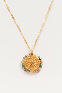 Palas Belamar Green Agate Necklace - The Mercantile London