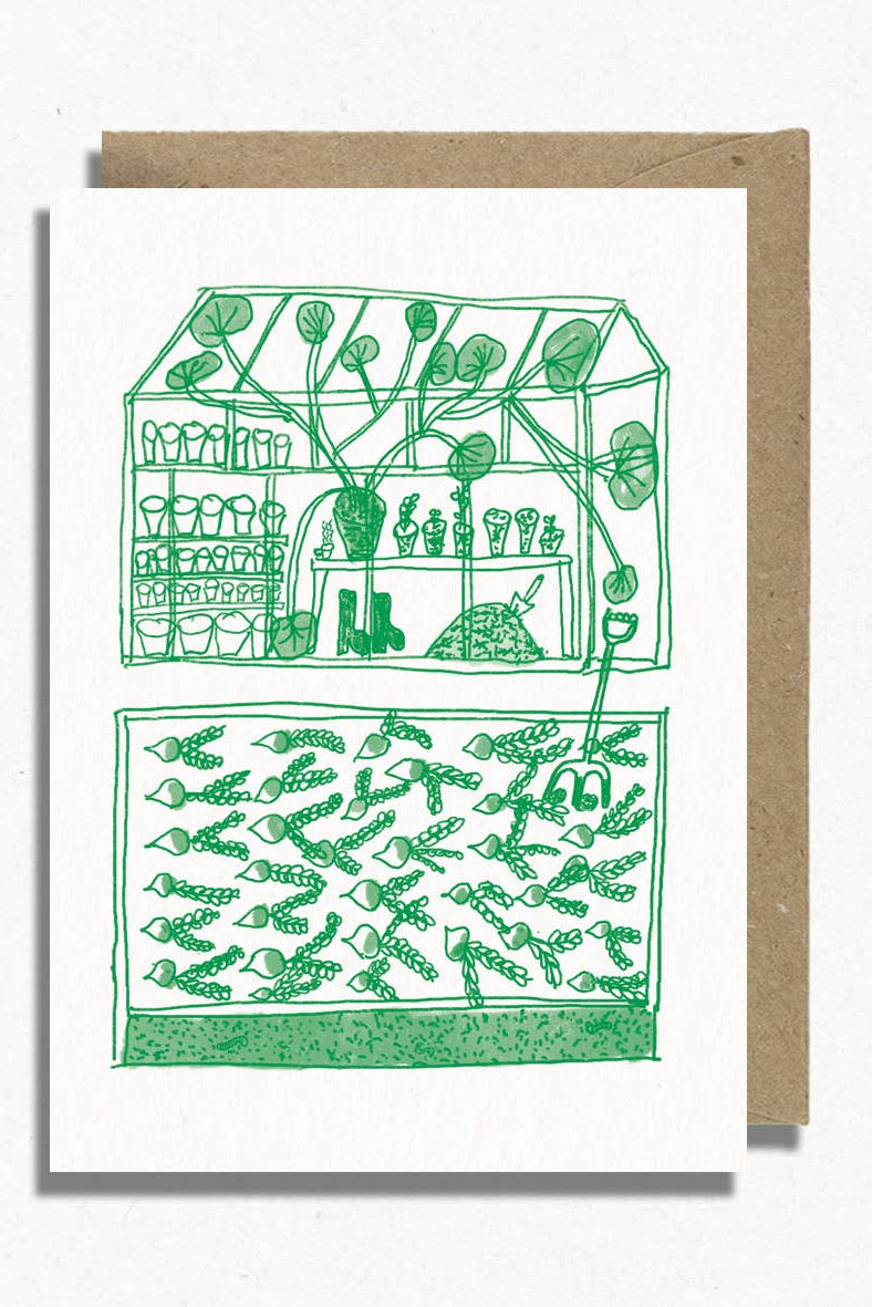 Hot Pink Press Greenhouse Greetings Card
