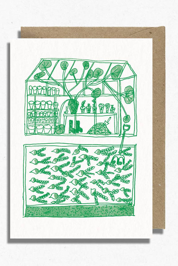 Hot Pink Press Greenhouse Greetings Card