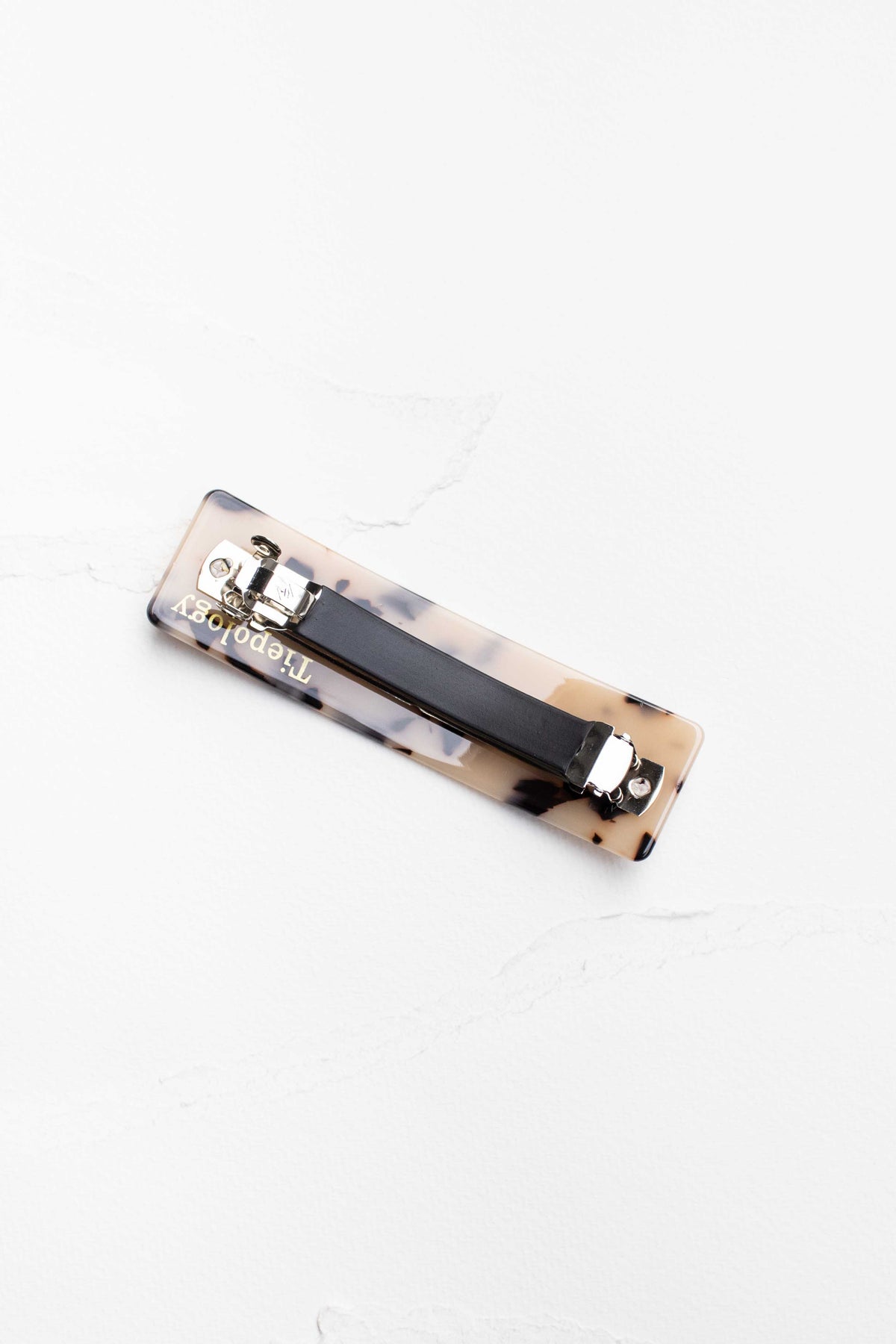 Tiepology Classic Rectangular Blue Moon Hair Barrette RESIZE - The Mercantile London