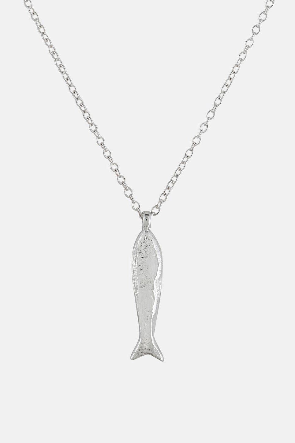AW25 One & Eight Minnow Silver Necklace RESIZE - The Mercantile London