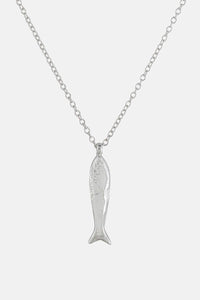 AW25 One & Eight Minnow Silver Necklace RESIZE - The Mercantile London