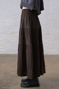 Bibico Cecile Cocoa Check Skirt