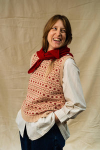 Rove Red Pointelle Neckerchief