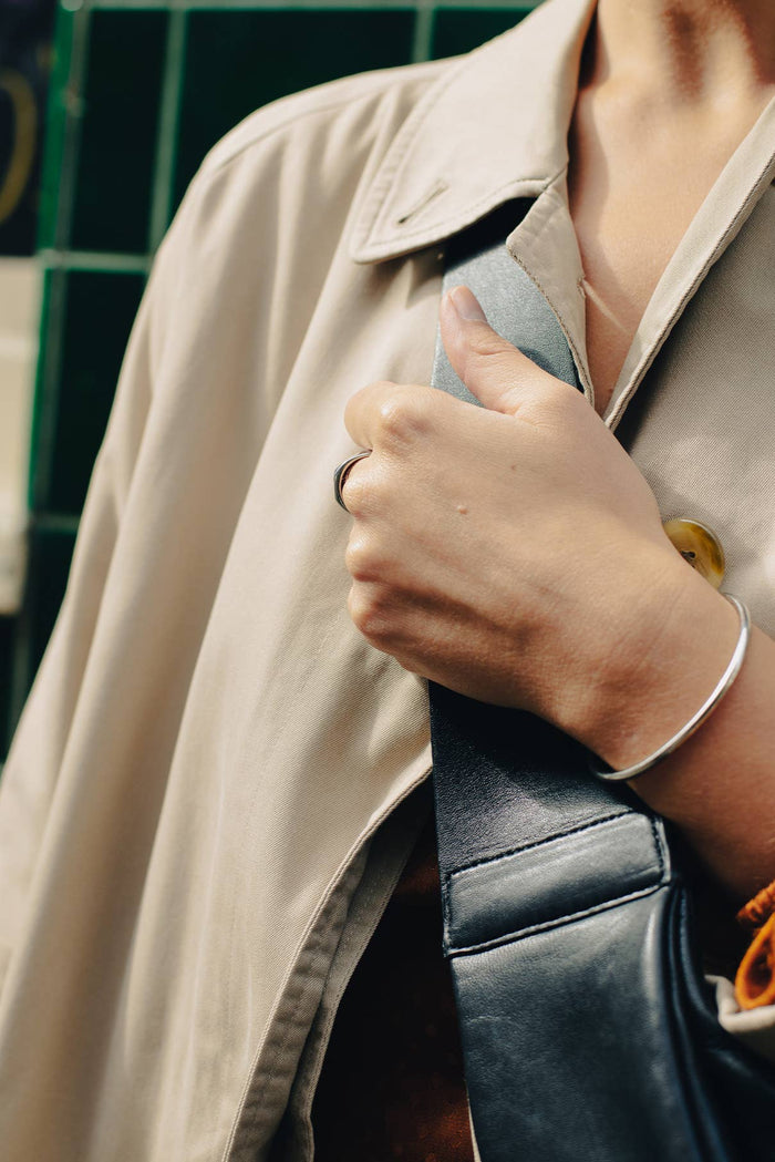 Nordic Muse Minimal Silver Cuff - The Mercantile London