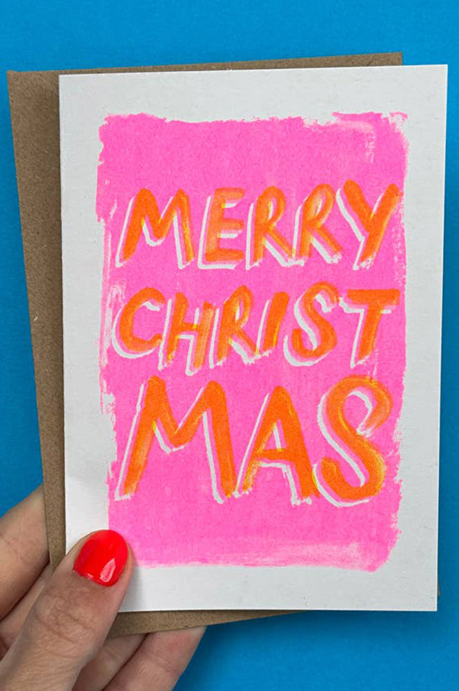 House Of Payne Hand Painted Merry Christmas Card - The Mercantile London