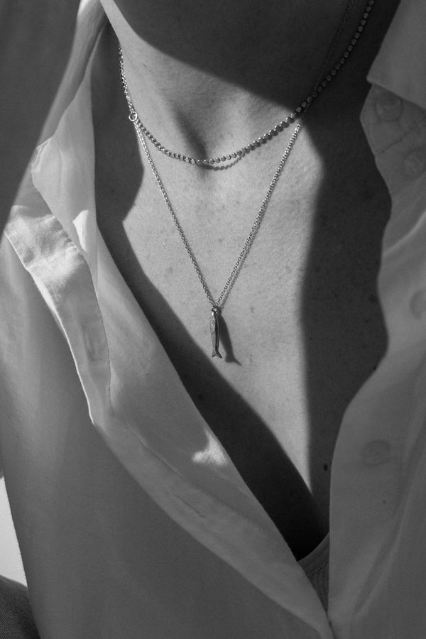 AW25 One & Eight Minnow Gold Necklace RESIZE - The Mercantile London