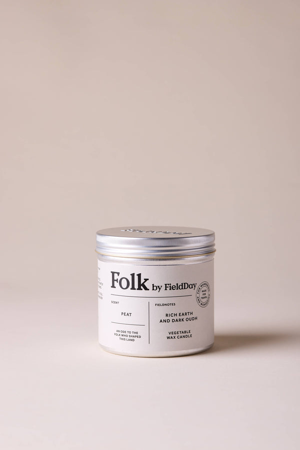 FieldDay Peat Folk Tin Candle