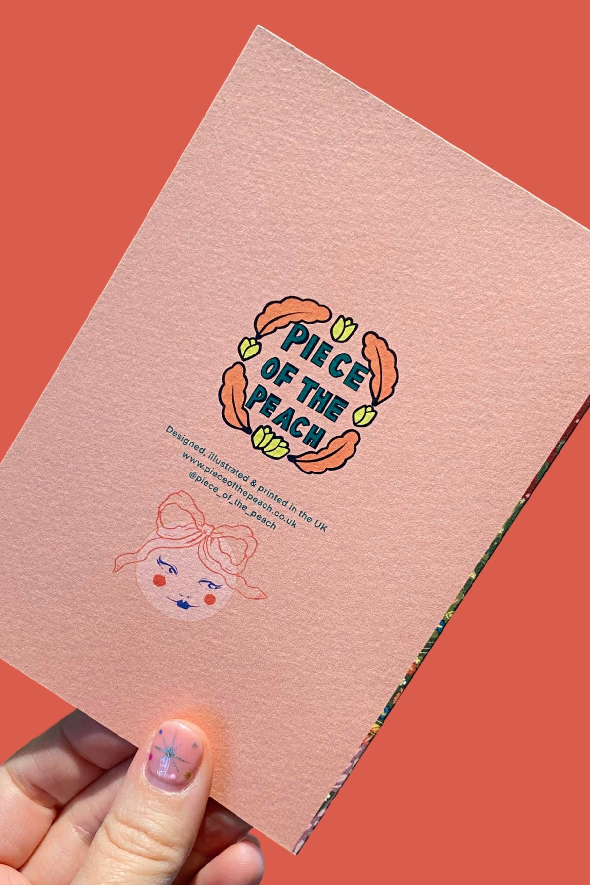 Piece Of The Peach Picnic Card