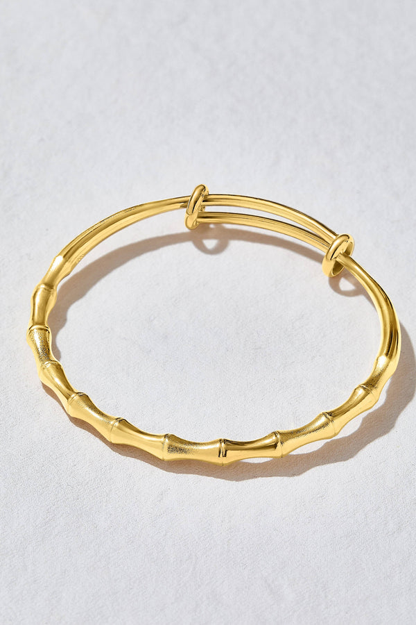 Shino Bamboo Gold Bangle - The Mercantile London