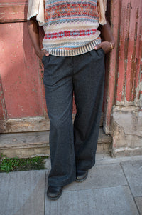 Maison Anana Sandy Grey Trousers - The Mercantile London