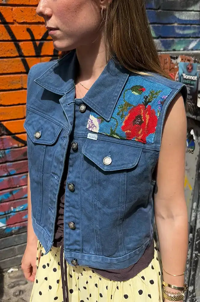 Frankie. Blue Denim S Vest