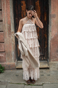 Baum Und Pferdgarten Annelise Lace Tiered Dress - The Mercantile London