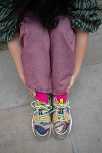 Flower Mountain Yamano Grey Taupe Dark Green Trainers - The Mercantile London