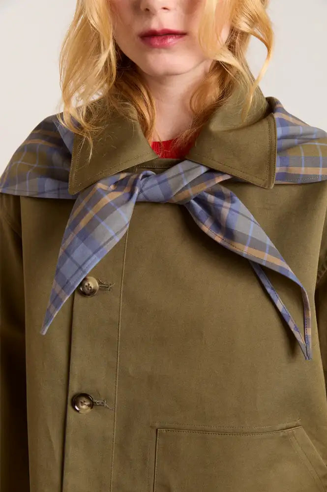 Damson Madder Jerry Olive Reversible Trench Coat