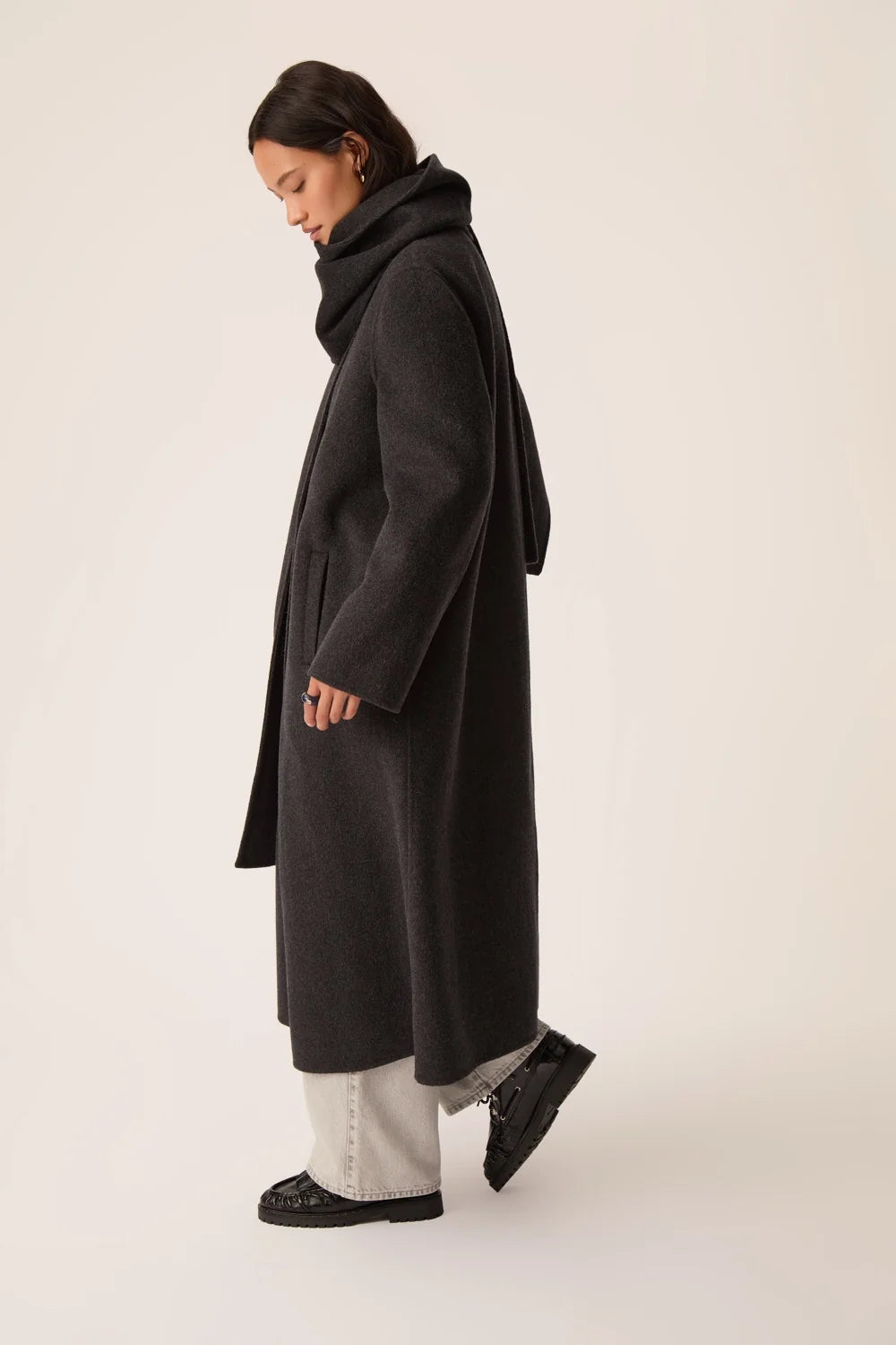 Des Petits Hauts Yvanka Anthracite Coat