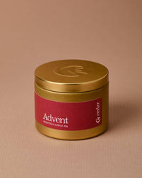 Cedar Advent Small Tin Candle