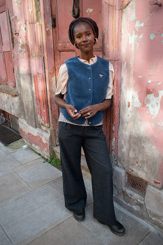 Maison Anana Sandy Grey Trousers - The Mercantile London