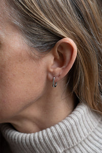 Luv AJ Chain Link Silver Huggies - The Mercantile London