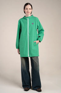 Flotte Amelot Cactus Long Raincoat - The Mercantile London