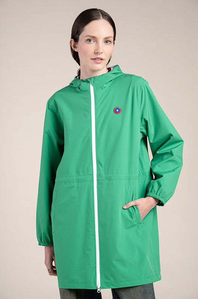 Flotte Amelot Cactus Long Raincoat - The Mercantile London