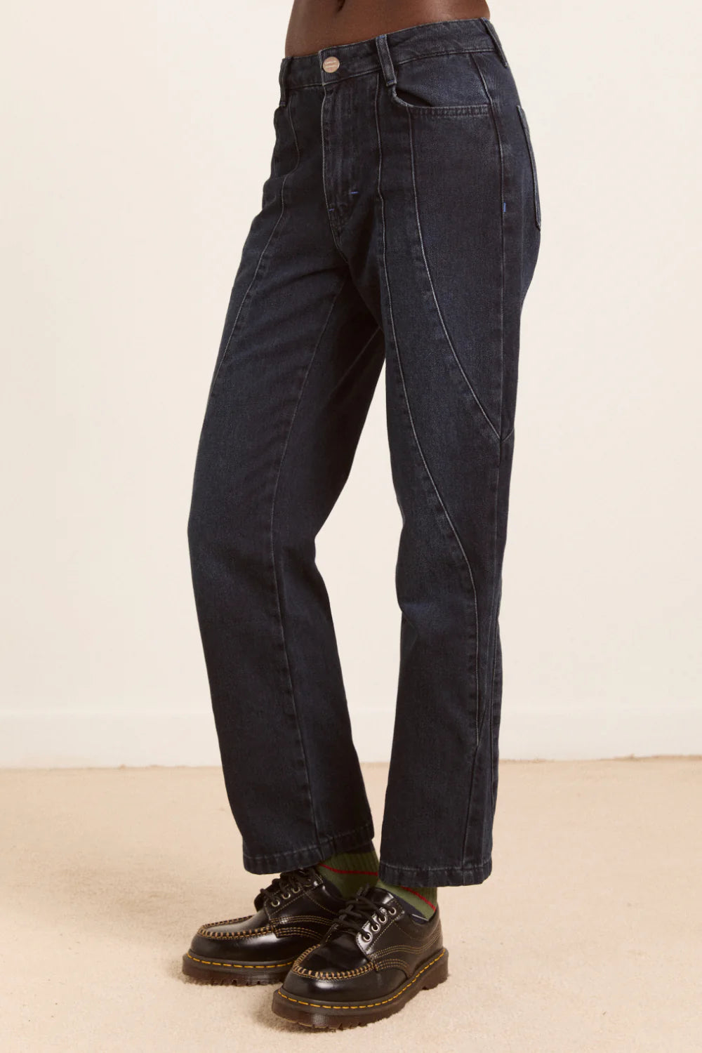 Damson Madder Juli Wavy Seam Jeans - The Mercantile London