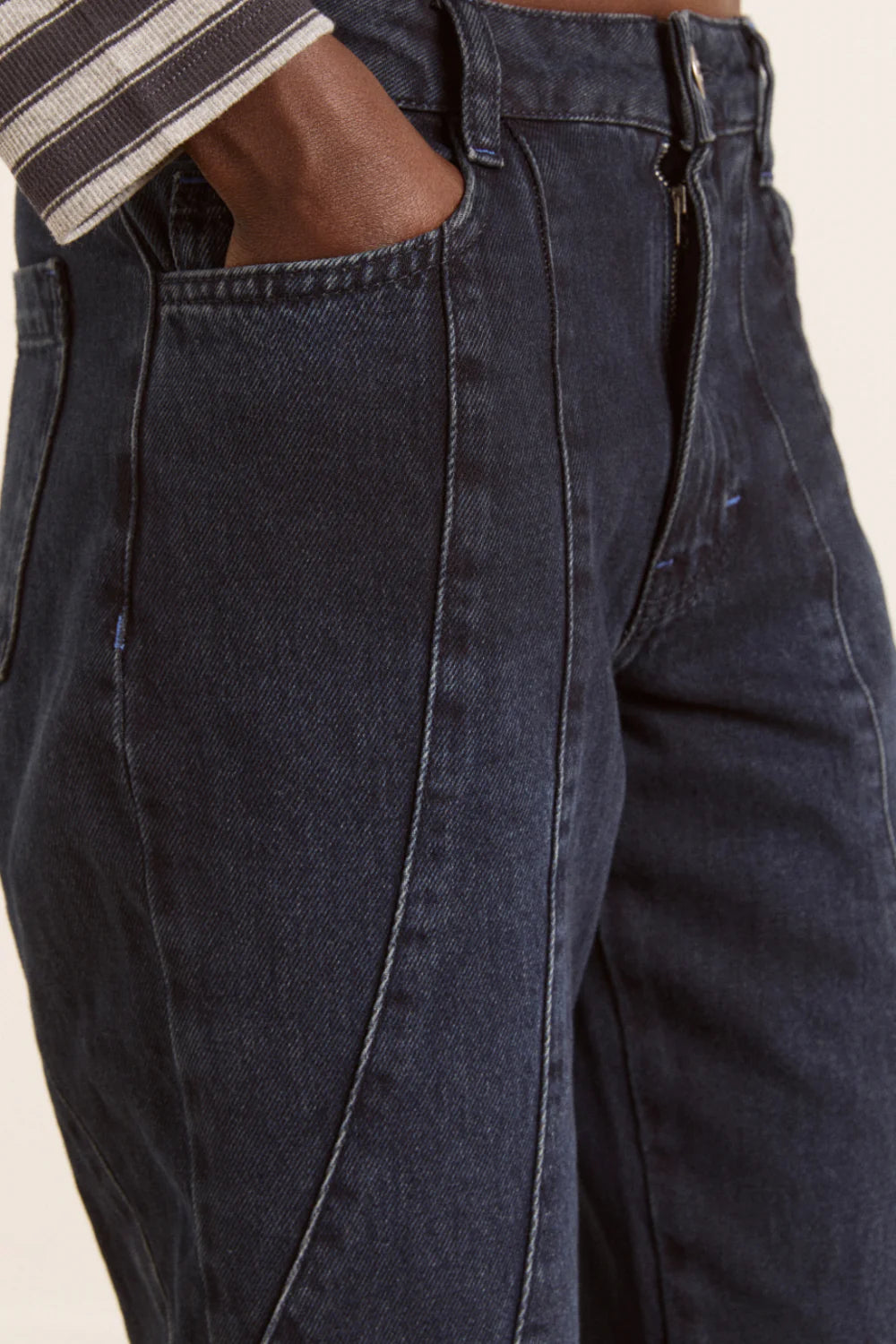Damson Madder Juli Wavy Seam Jeans - The Mercantile London