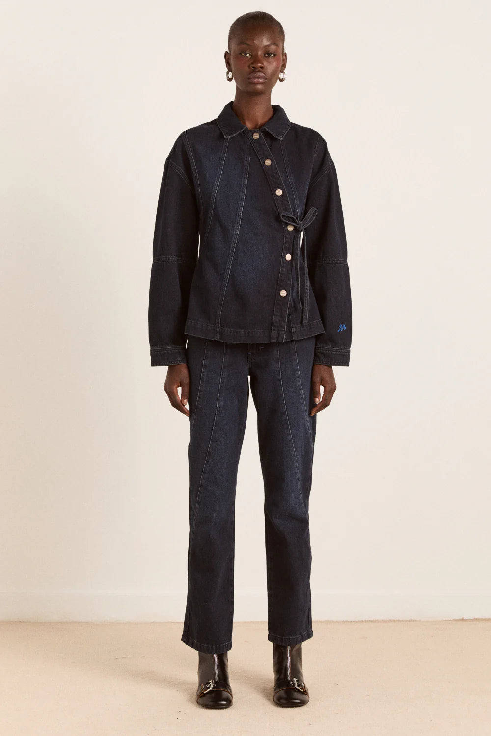 Damson Madder Juli Wavy Seam Jeans - The Mercantile London