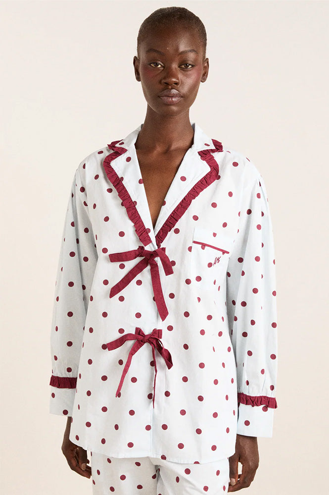 Damson Madder Antonella Polka Dot Pyjama Set - The Mercantile London