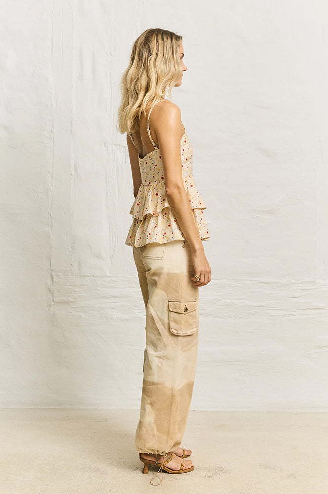 Helmstedt Ellie Cornflower Tiered Top - The Mercantile London