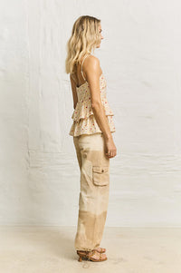 Helmstedt Ellie Cornflower Tiered Top - The Mercantile London