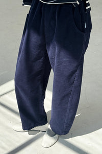 Le Bon Shoppe Arc Corduroy Navy Pants - The Mercantile London