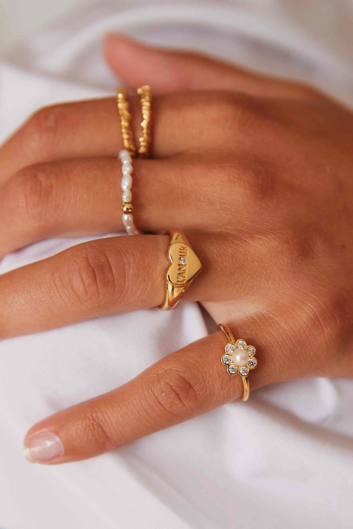 AW 23 Hultquist Aya Flower Ring - The Mercantile London