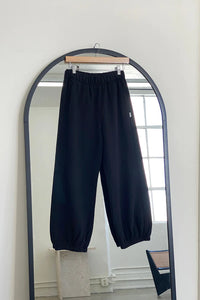 Le Bon Shoppe French Terry Black Balloon Pants - The Mercantile London