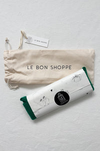 Le Bon Shoppe Cashmere Kelly Green Bandana - The Mercantile London