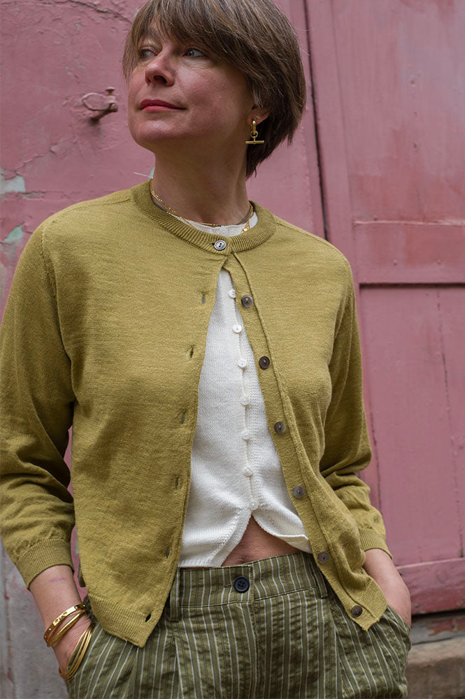 Bellerose Neeta Antique Gold Cardigan - The Mercantile London