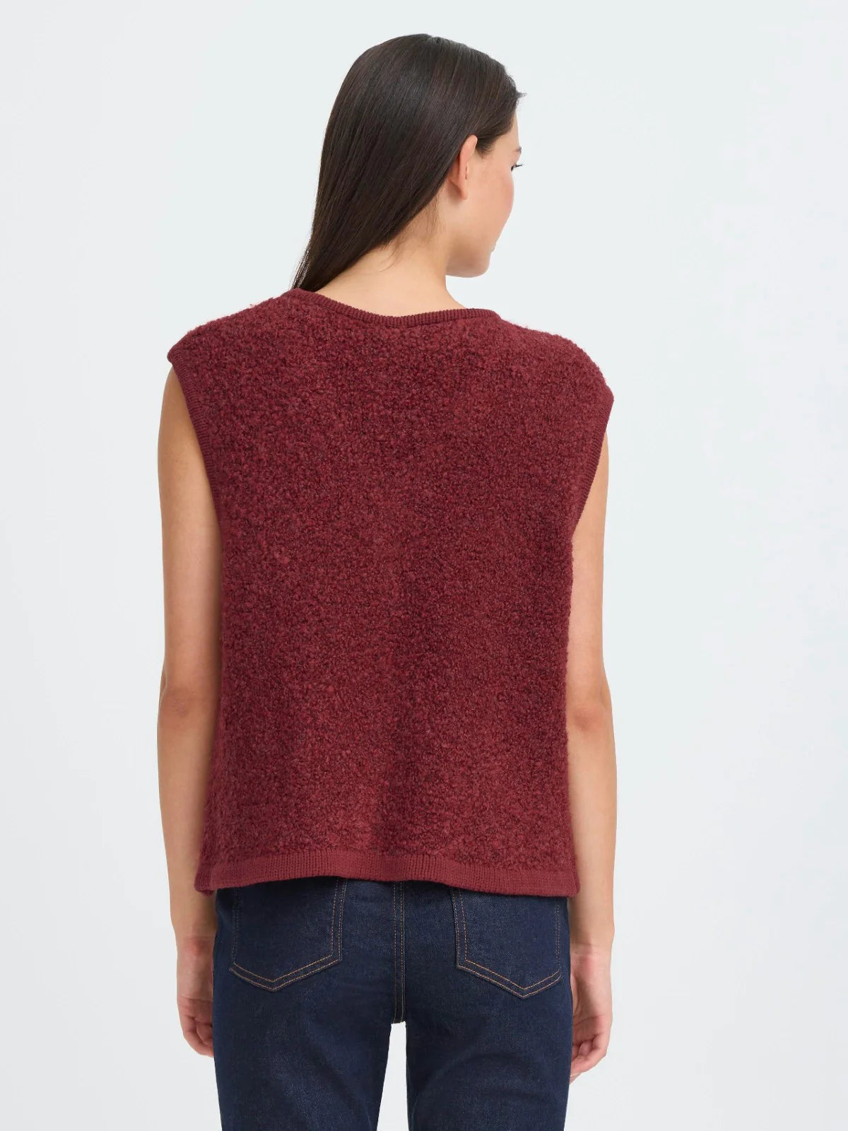 ICHI Blarisa Biking Red Vest - The Mercantile London