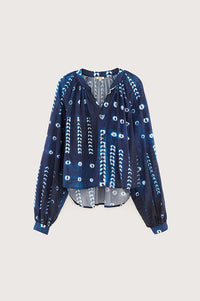 Bellerose Tonka Combo A Indigo Blouse - The Mercantile London
