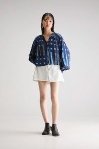Bellerose Tonka Combo A Indigo Blouse - The Mercantile London