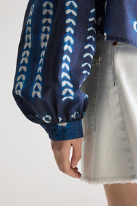 Bellerose Tonka Combo A Indigo Blouse - The Mercantile London