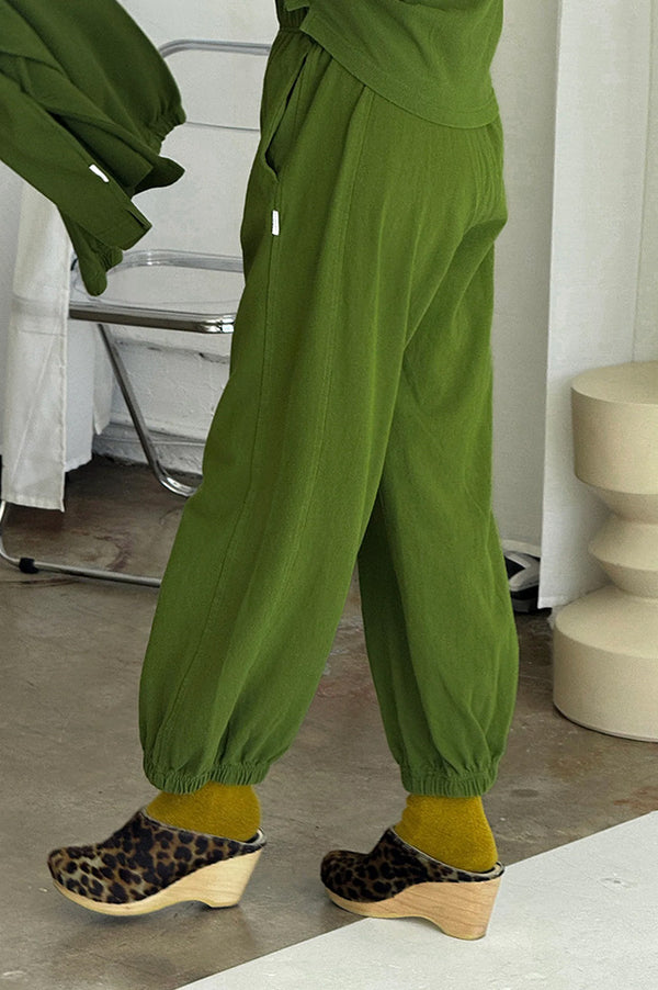 Le Bon Shoppe Collard Green Balloon Pants - The Mercantile London