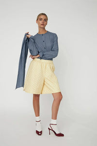 Stella Nova Blue Check Bow Shirt - The Mercantile London