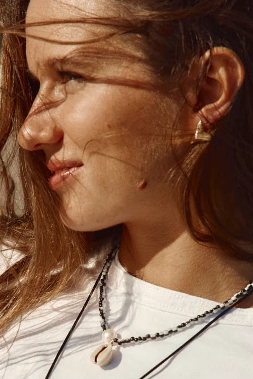 Briwok Mako Gold Earrings - The Mercantile London