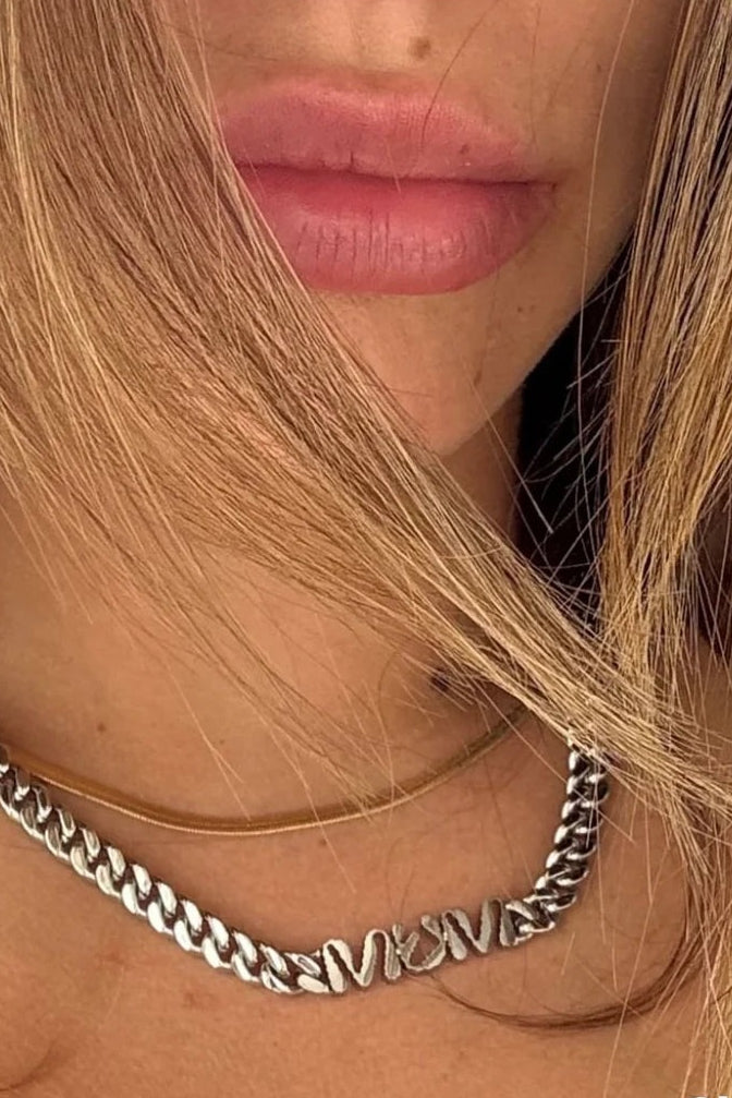 Briwok Mum Silver Necklace - The Mercantile London