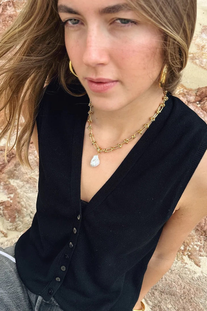 Briwok Devin Gold Necklace - The Mercantile London