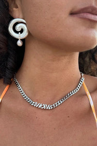 Briwok Mum Silver Necklace - The Mercantile London