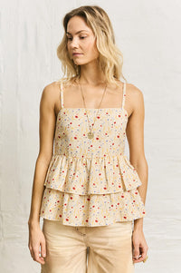 Helmstedt Ellie Cornflower Tiered Top - The Mercantile London