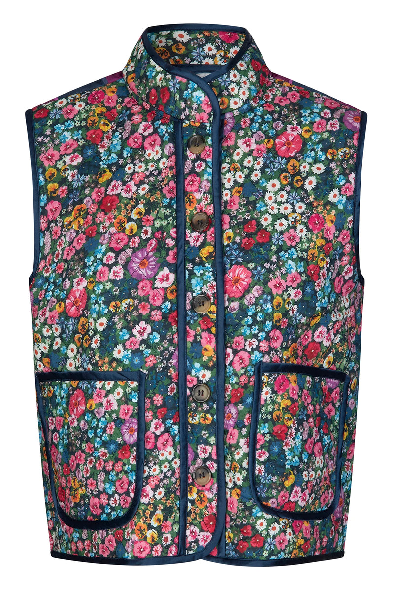 Lolly's Laundry Cairo Flower Print Vest - The Mercantile London