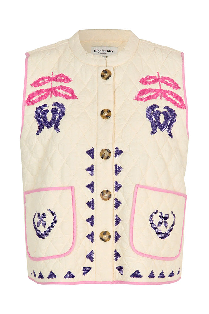 Lolly's Laundry Cairo Creme Vest - The Mercantile London
