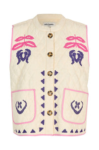 Lolly's Laundry Cairo Creme Vest - The Mercantile London